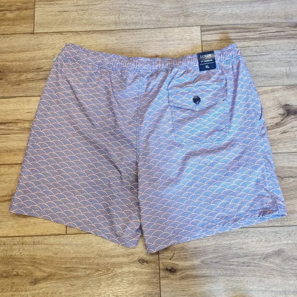 J Crew Flex Wear 2 in 1 Shorts Swim Wear Water Shorts Surf Mens Size XL New NWT